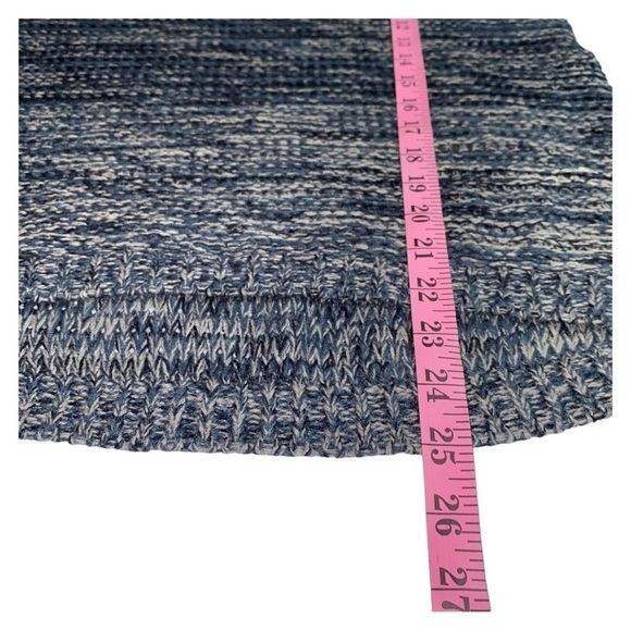 Anthropologie Quinn Blue/Gray‎ High Low Open Knit Lightweight Sweater - Picture 6 of 6